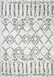 Dynamic Rugs Nordic 7433-100 White and Silver